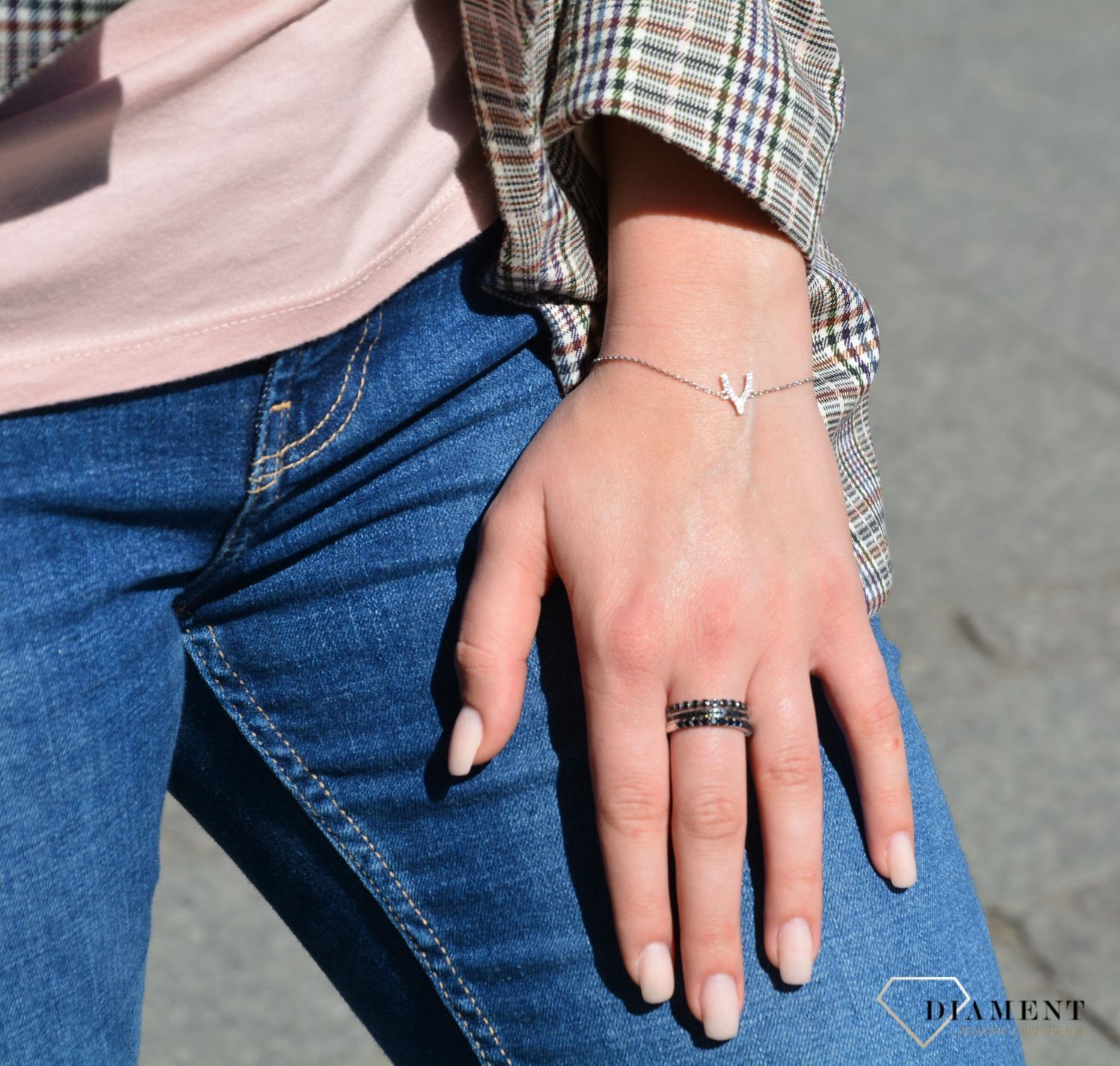 Srebrna bransoletka damska celebrytka 925 B VI36 027 ✓Bransoletka srebrna w Sklepie z Biżuterią zegarki-diament.pl✓Piękna i Elegancka Bransoletka dla Kobiet✓Prawdziwe Srebro✓Darmowa wysyłka✓1.jpg